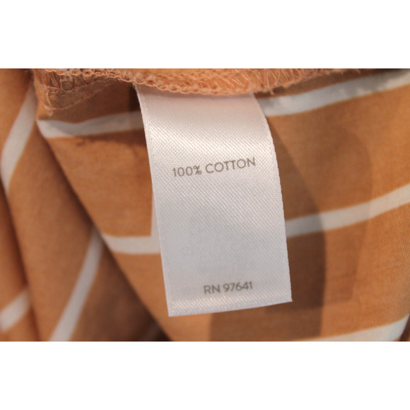 J Jill Top Academia Casual Womens Oversize MP Beige Striped Collar Button-Up - Picture 7 of 8
